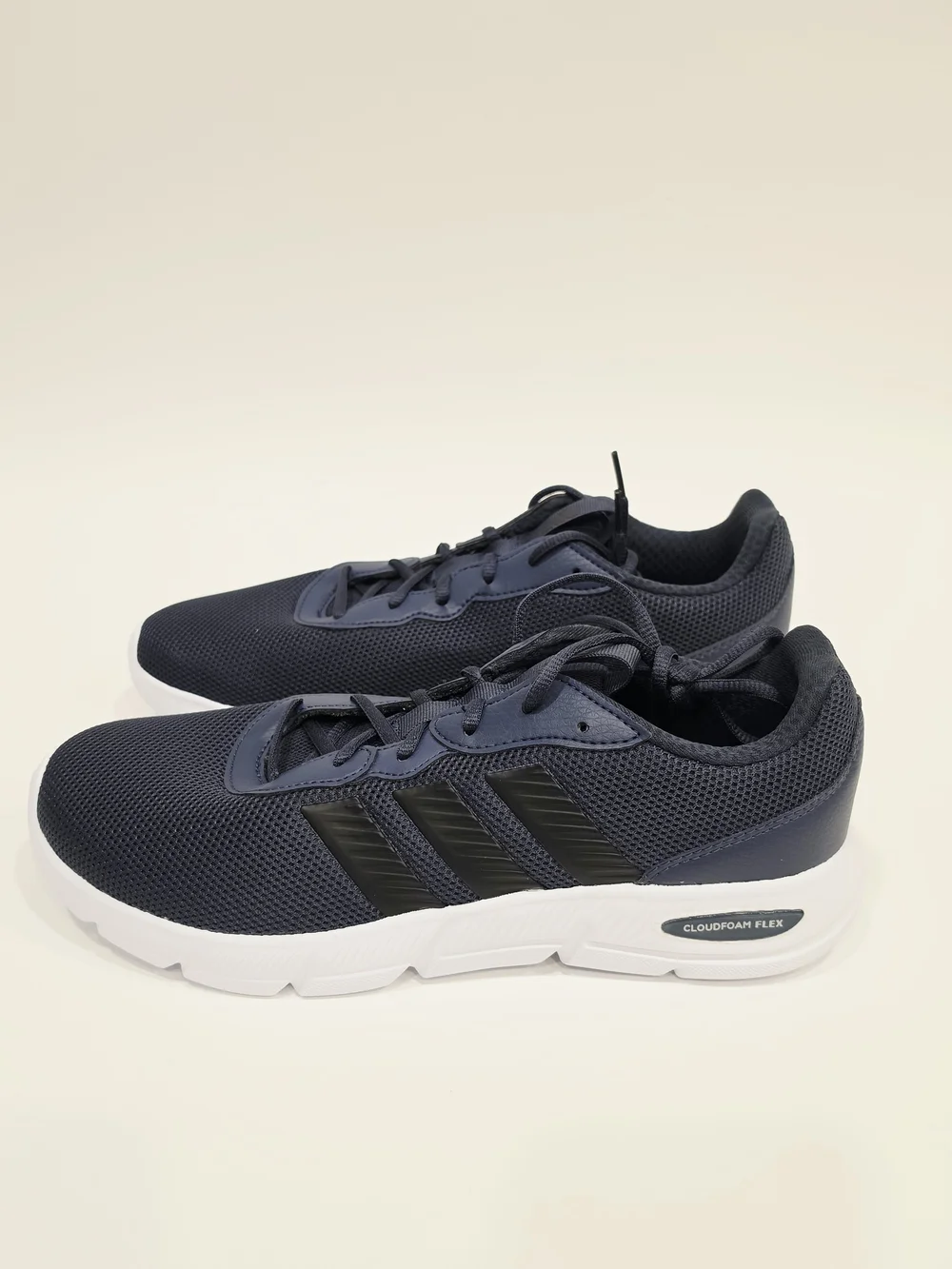 Adidas Men's Cloudfoan Flex Navy Mesh Athletic Sneakers US Mens 9